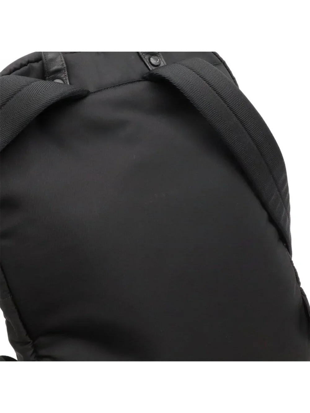 Prada Backpack Nylon Leather Nero Black Silver